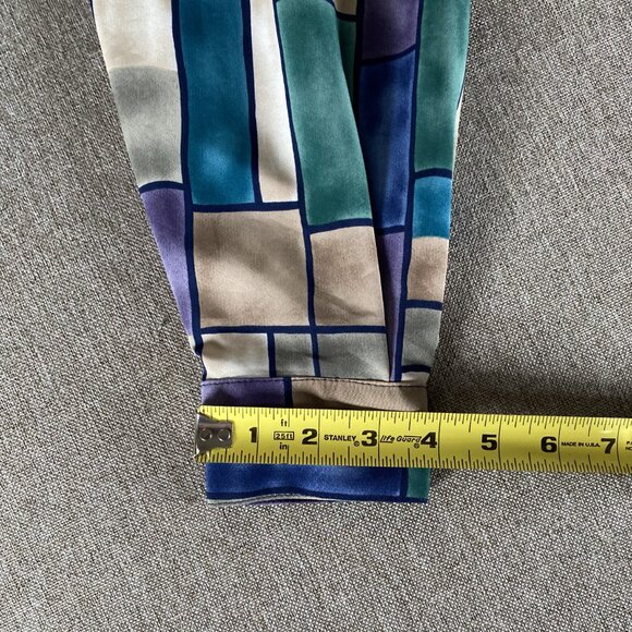 Alfred Dunner Button Up Blouse Long Sleeve Women's 14 Multicolor Retro Casual - Picture 10 of 14